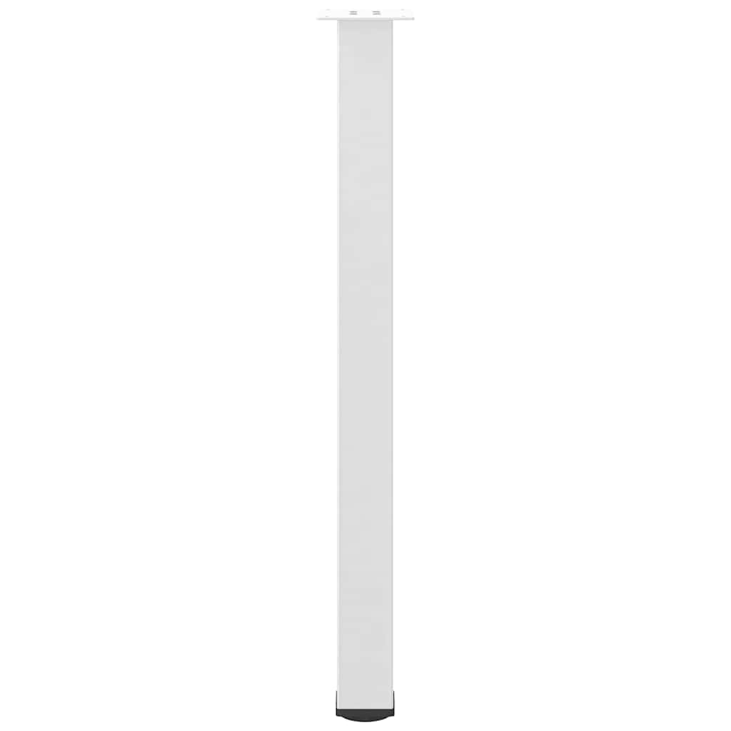 vidaXL Bar Table Legs 4 pcs White 100-102 cm Steel