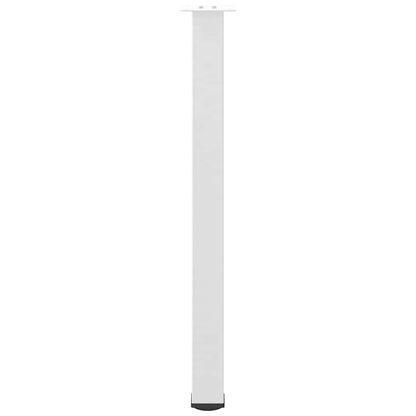 vidaXL Bar Table Legs 4 pcs White 100-102 cm Steel