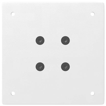 vidaXL Bar Table Legs 4 pcs White 100-102 cm Steel