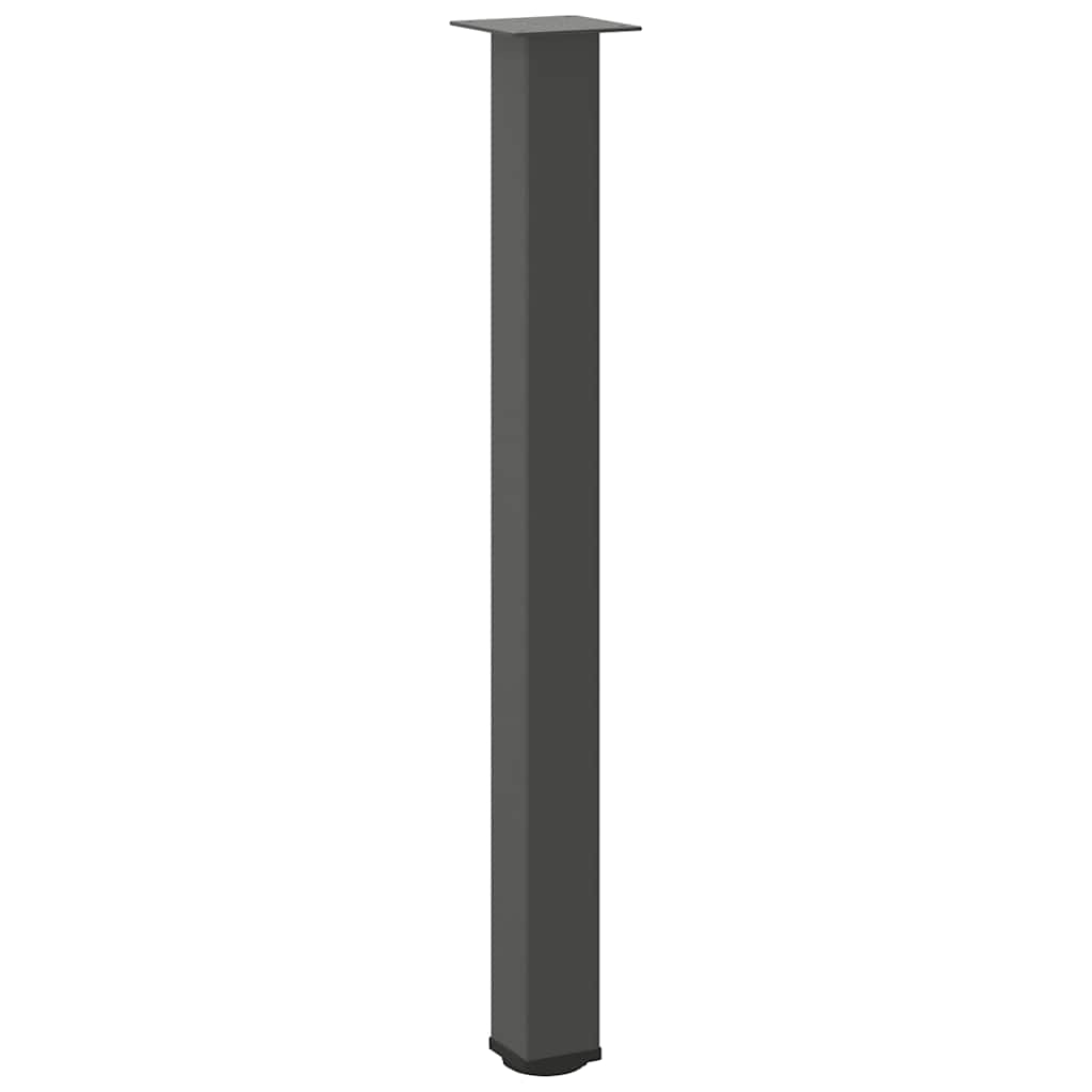vidaXL Bar Table Legs 4 pcs Anthracite 100-102 cm Steel