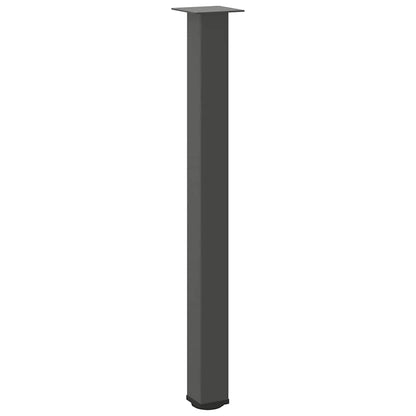 vidaXL Bar Table Legs 4 pcs Anthracite 100-102 cm Steel