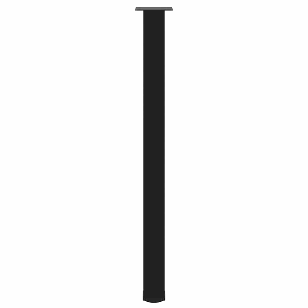 vidaXL Bar Table Legs 4 pcs Black 110-112 cm Steel