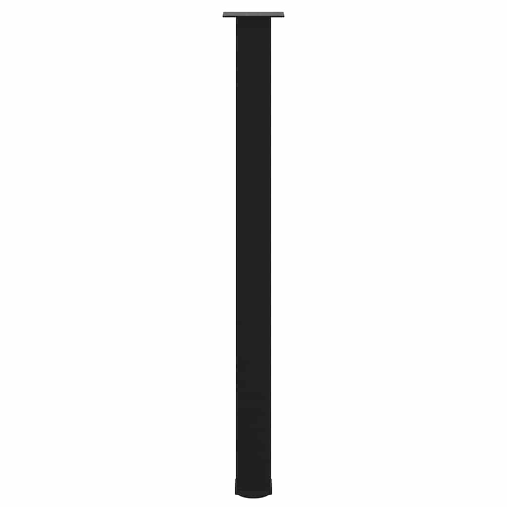 vidaXL Bar Table Legs 4 pcs Black 110-112 cm Steel