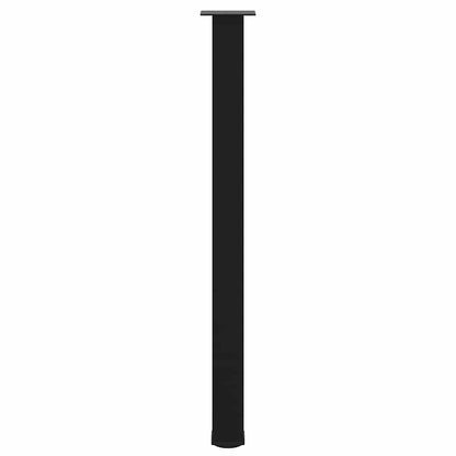 vidaXL Bar Table Legs 4 pcs Black 110-112 cm Steel