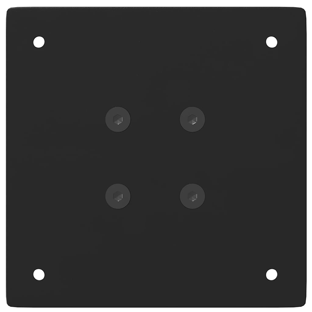 vidaXL Bar Table Legs 4 pcs Black 110-112 cm Steel