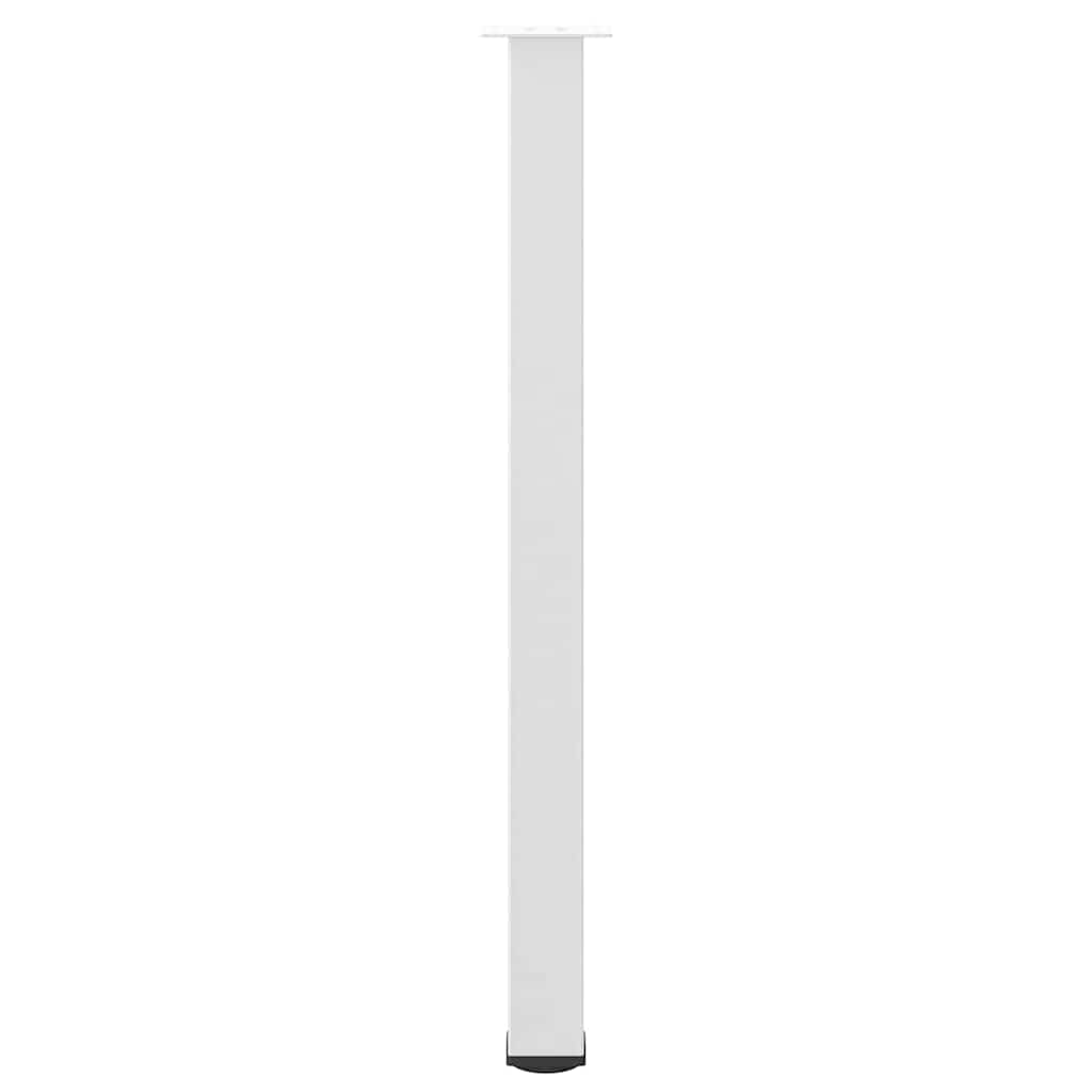 vidaXL Bar Table Legs 4 pcs White 110-112 cm Steel