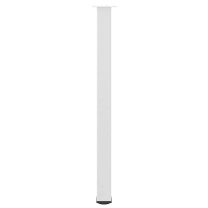 vidaXL Bar Table Legs 4 pcs White 110-112 cm Steel