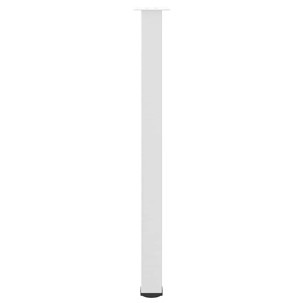 vidaXL Bar Table Legs 4 pcs White 110-112 cm Steel