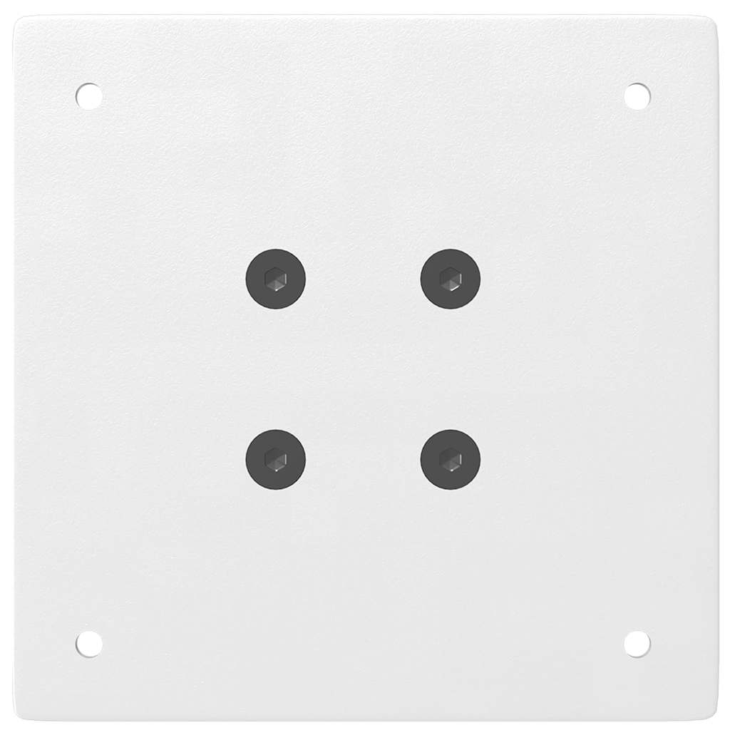 vidaXL Bar Table Legs 4 pcs White 110-112 cm Steel