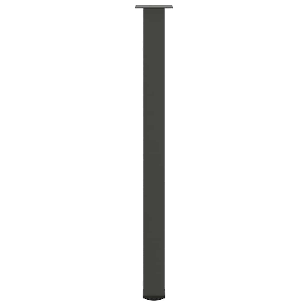 vidaXL Bar Table Legs 4 pcs Anthracite 110-112 cm Steel