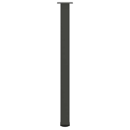 vidaXL Bar Table Legs 4 pcs Anthracite 110-112 cm Steel
