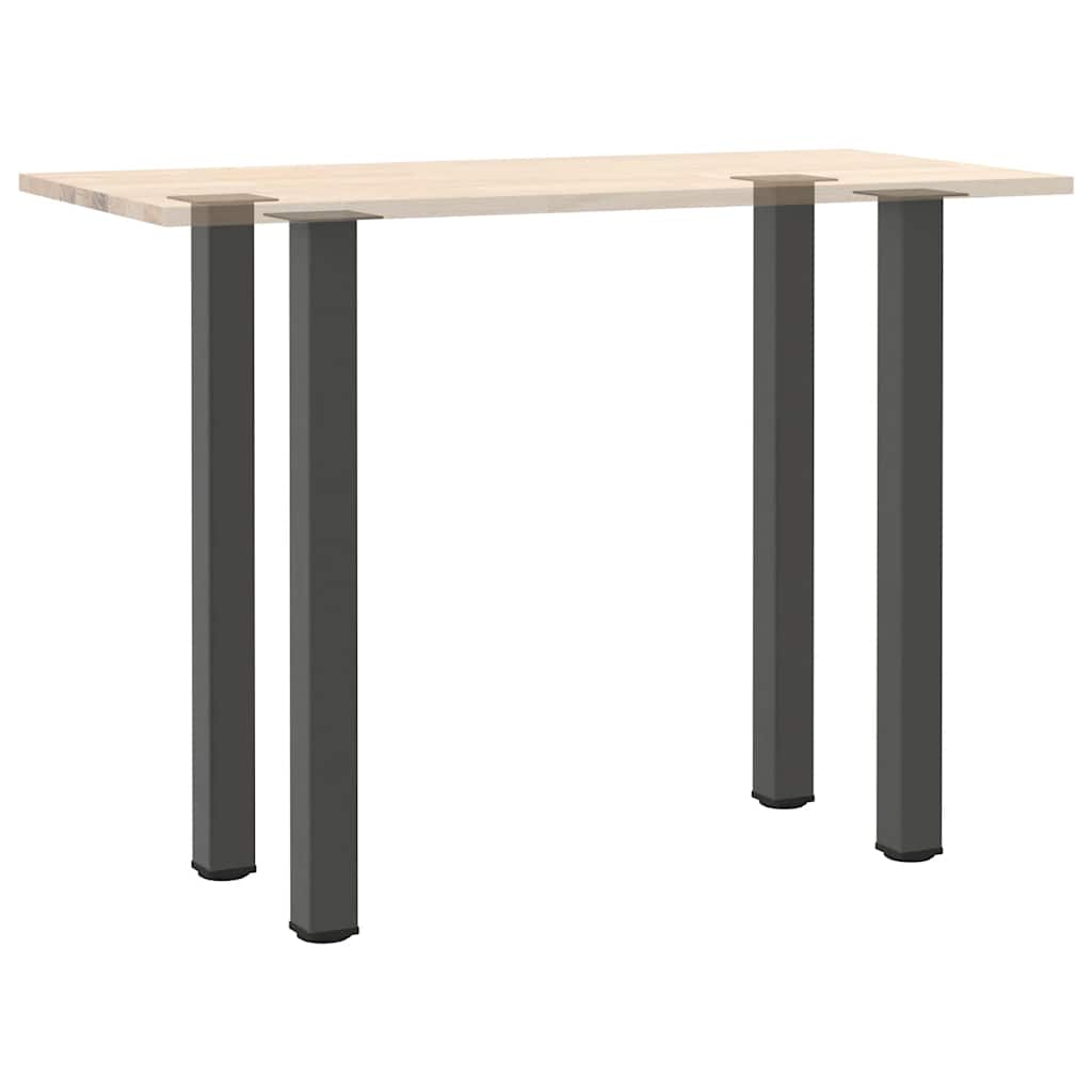 vidaXL Bar Table Legs 4 pcs Anthracite 110-112 cm Steel