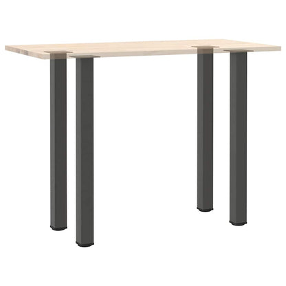 vidaXL Bar Table Legs 4 pcs Anthracite 110-112 cm Steel