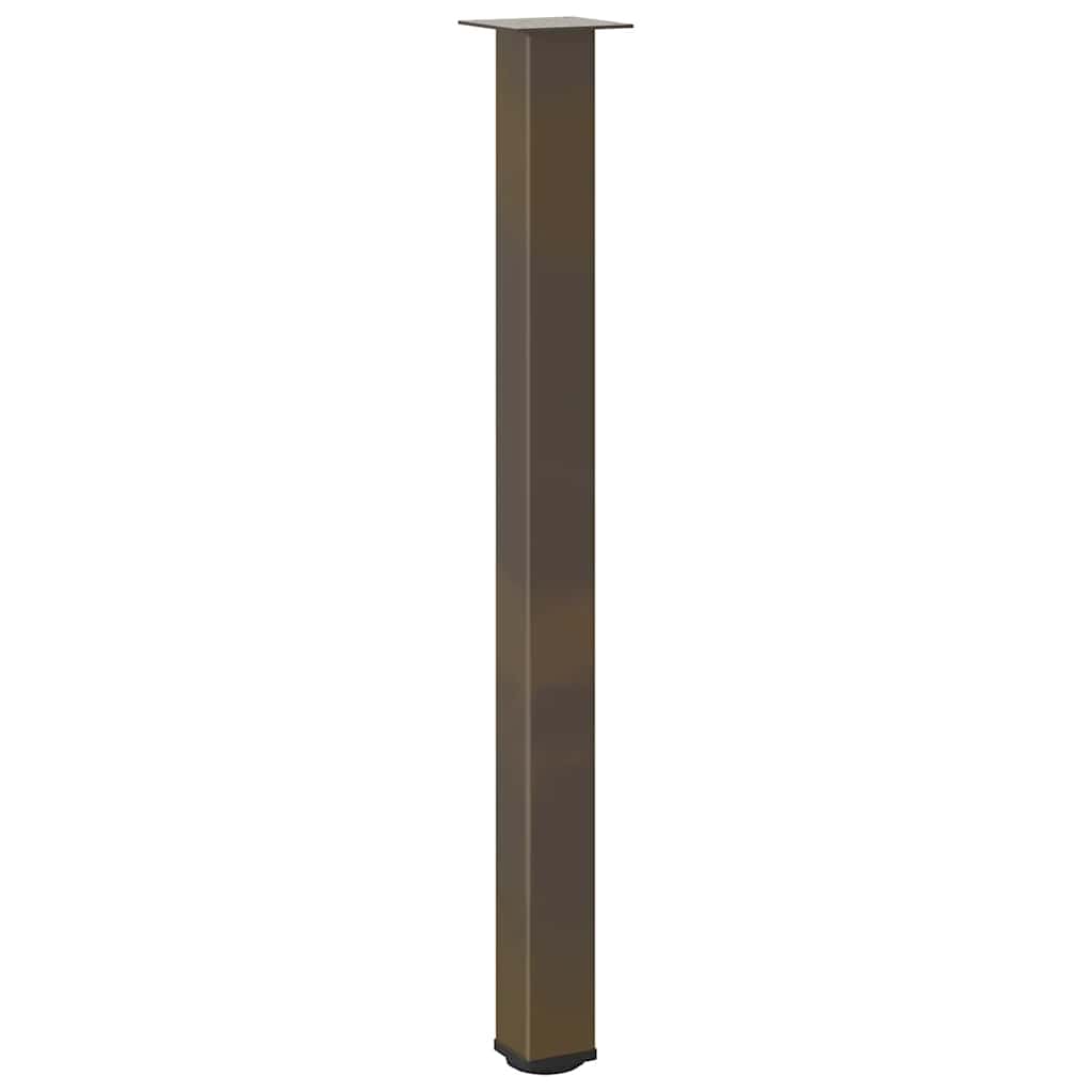vidaXL Bar Table Legs 4 pcs Natural Steel 110-112 cm Steel