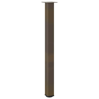 vidaXL Bar Table Legs 4 pcs Natural Steel 110-112 cm Steel