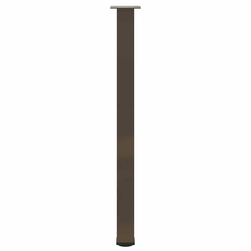 vidaXL Bar Table Legs 4 pcs Natural Steel 110-112 cm Steel
