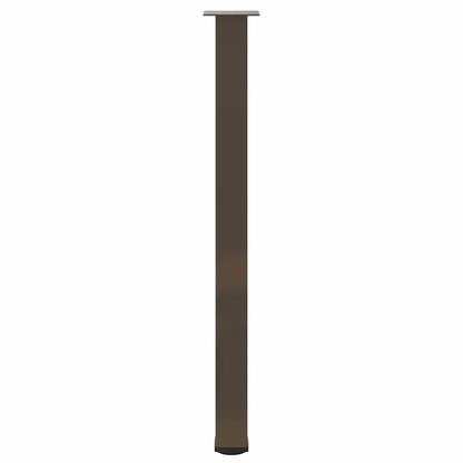 vidaXL Bar Table Legs 4 pcs Natural Steel 110-112 cm Steel