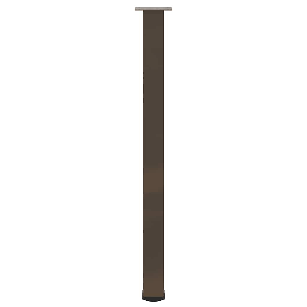 vidaXL Bar Table Legs 4 pcs Natural Steel 110-112 cm Steel