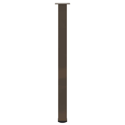 vidaXL Bar Table Legs 4 pcs Natural Steel 110-112 cm Steel