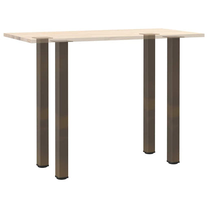 vidaXL Bar Table Legs 4 pcs Natural Steel 110-112 cm Steel