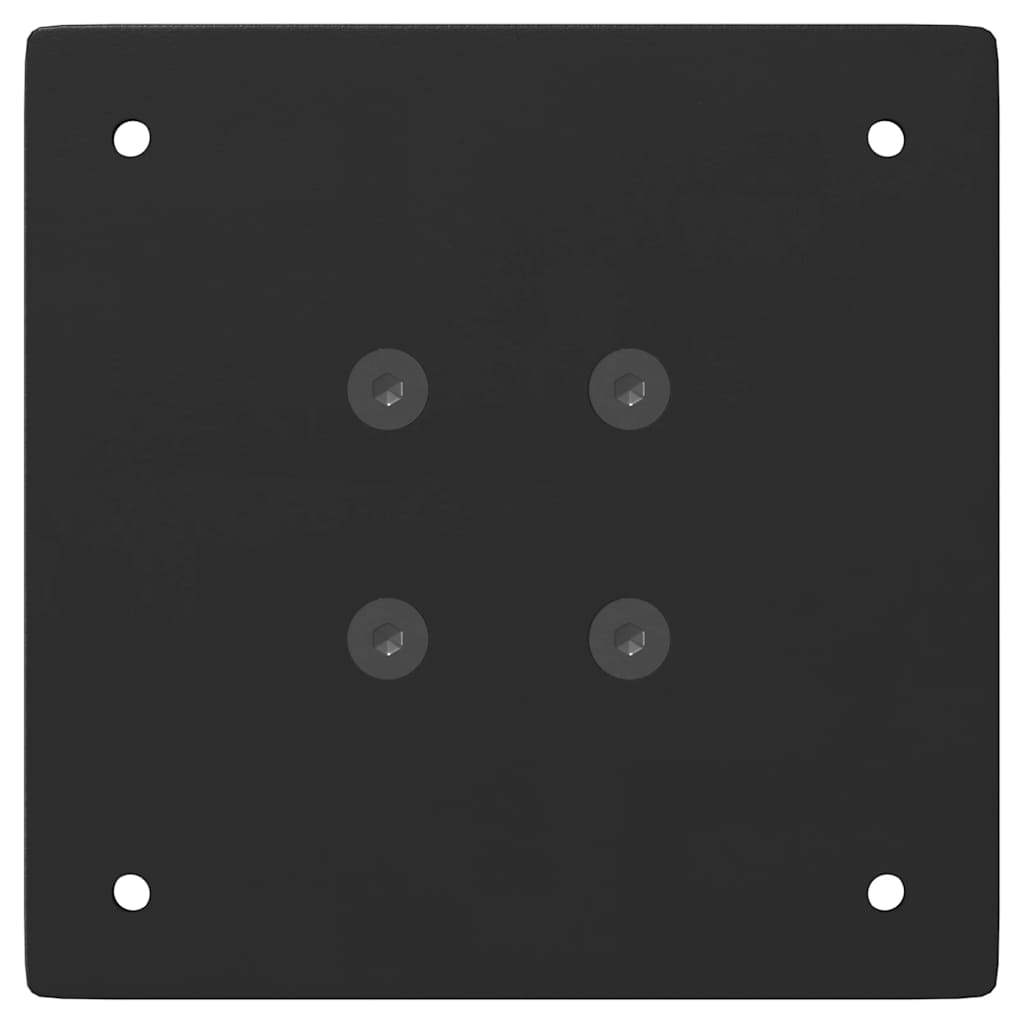 vidaXL Coffee Table Legs 4 pcs Black 30 cm Steel