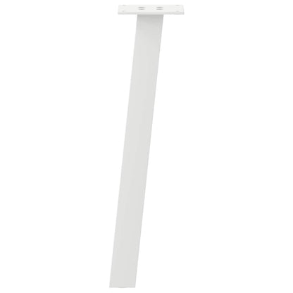 vidaXL Coffee Table Legs 4 pcs White 30 cm Steel