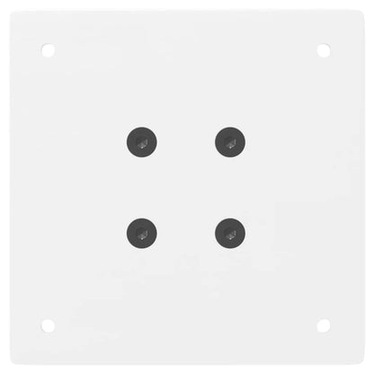 vidaXL Coffee Table Legs 4 pcs White 30 cm Steel