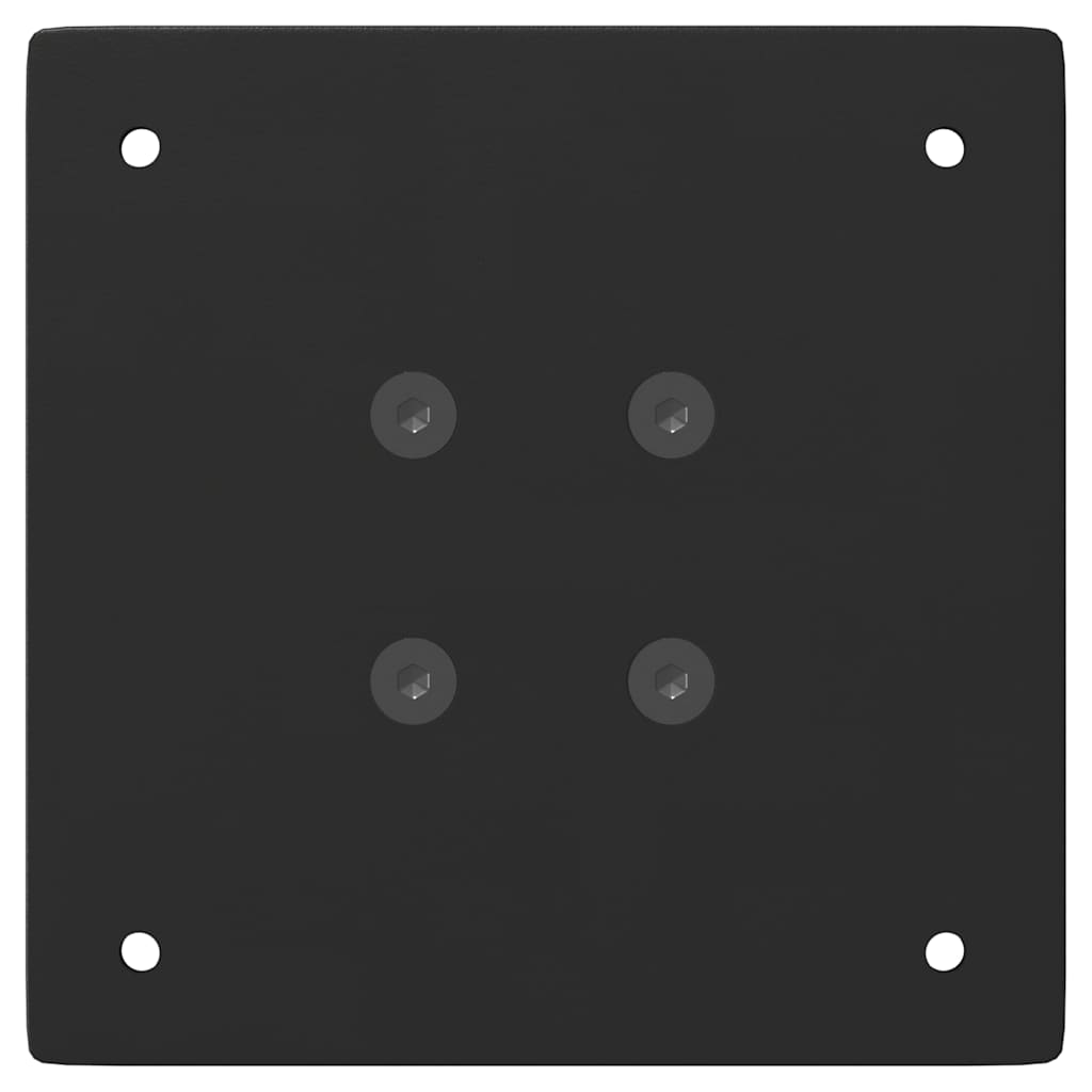 vidaXL Coffee Table Legs 4 pcs Black 42 cm Steel