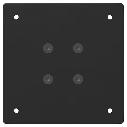vidaXL Coffee Table Legs 4 pcs Black 42 cm Steel
