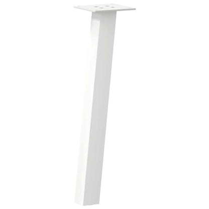 vidaXL Coffee Table Legs 4 pcs White 42 cm Steel