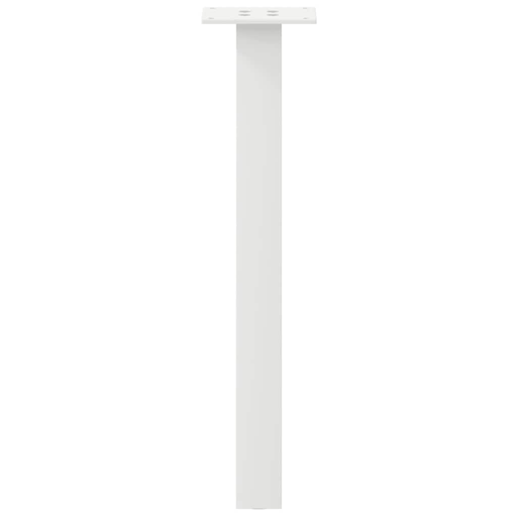 vidaXL Coffee Table Legs 4 pcs White 42 cm Steel