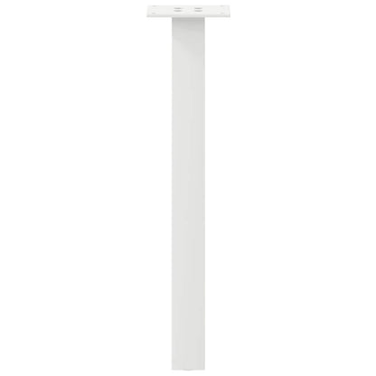vidaXL Coffee Table Legs 4 pcs White 42 cm Steel