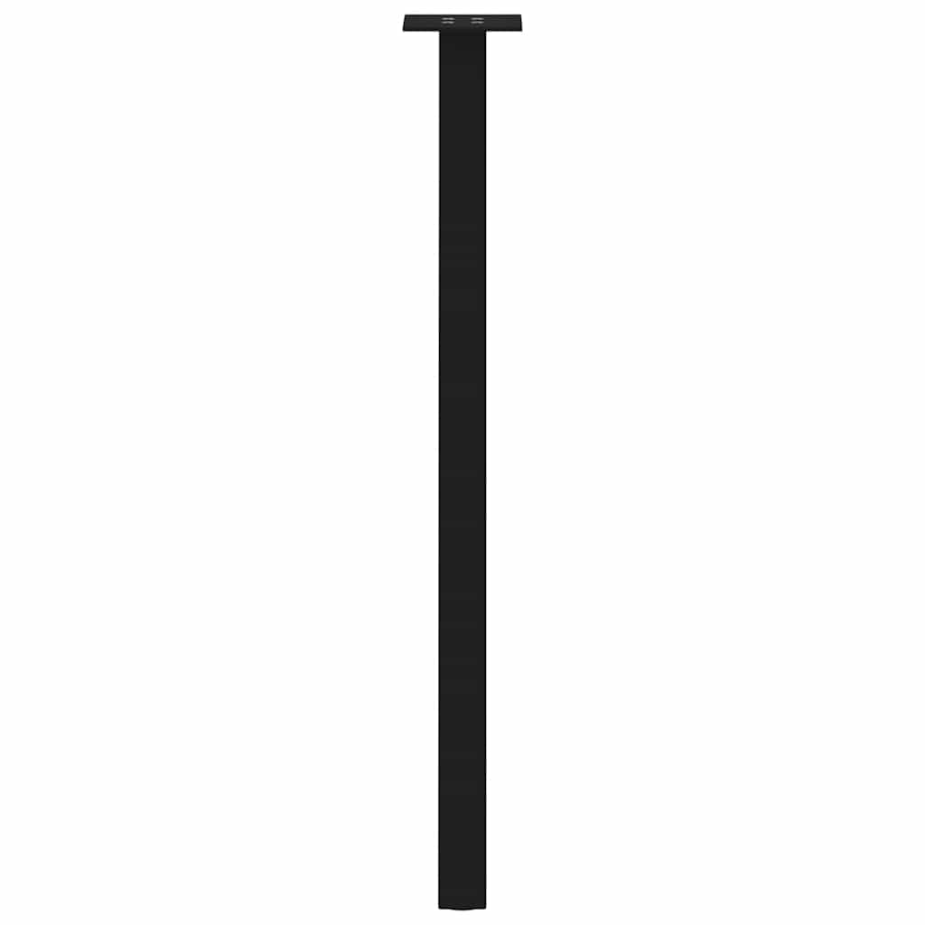 vidaXL Console Table Legs 4 pcs Black 72 cm Steel