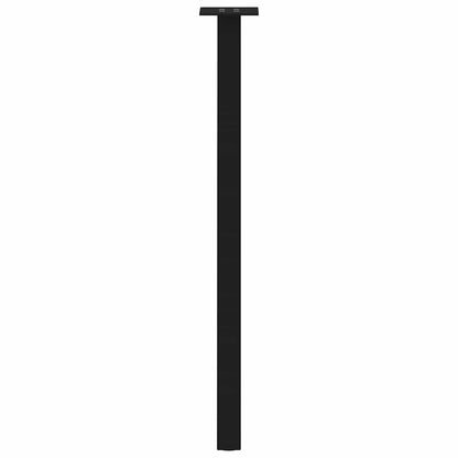 vidaXL Console Table Legs 4 pcs Black 72 cm Steel