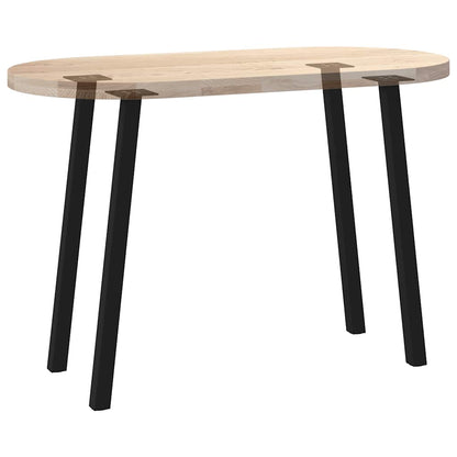 vidaXL Console Table Legs 4 pcs Black 72 cm Steel