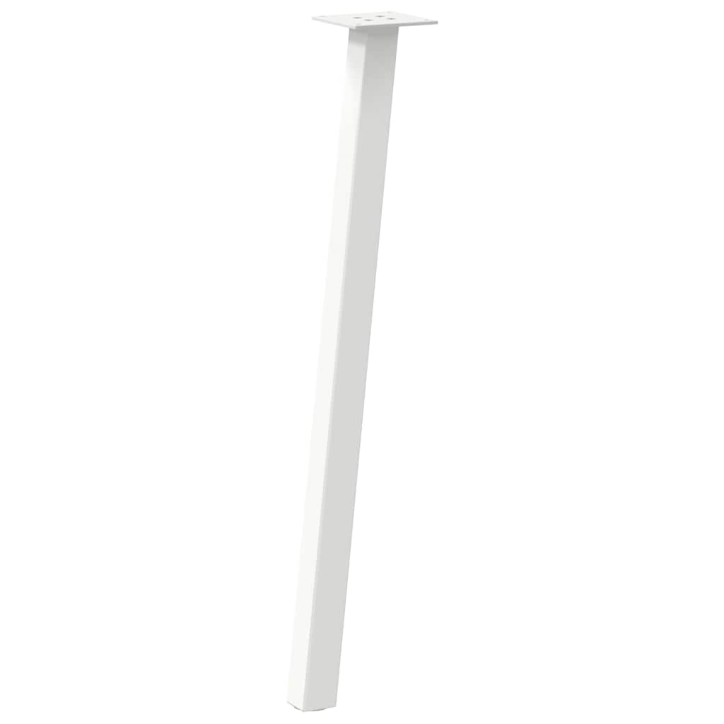 vidaXL Console Table Legs 4 pcs White 72 cm Steel