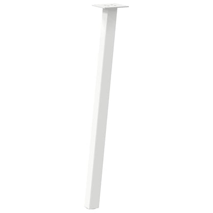 vidaXL Console Table Legs 4 pcs White 72 cm Steel
