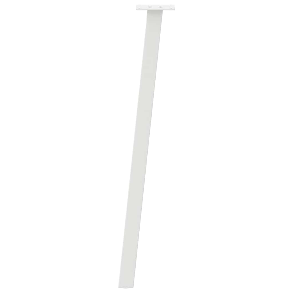 vidaXL Console Table Legs 4 pcs White 72 cm Steel