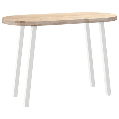 vidaXL Console Table Legs 4 pcs White 72 cm Steel