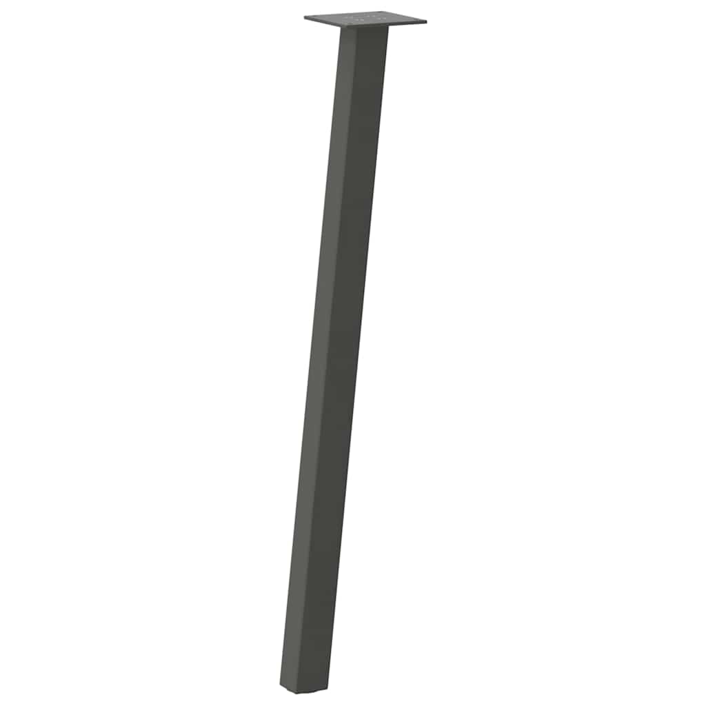 vidaXL Console Table Legs 4 pcs Anthracite 72 cm Steel
