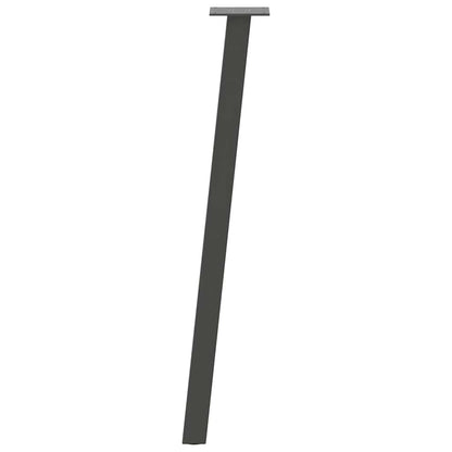 vidaXL Console Table Legs 4 pcs Anthracite 72 cm Steel