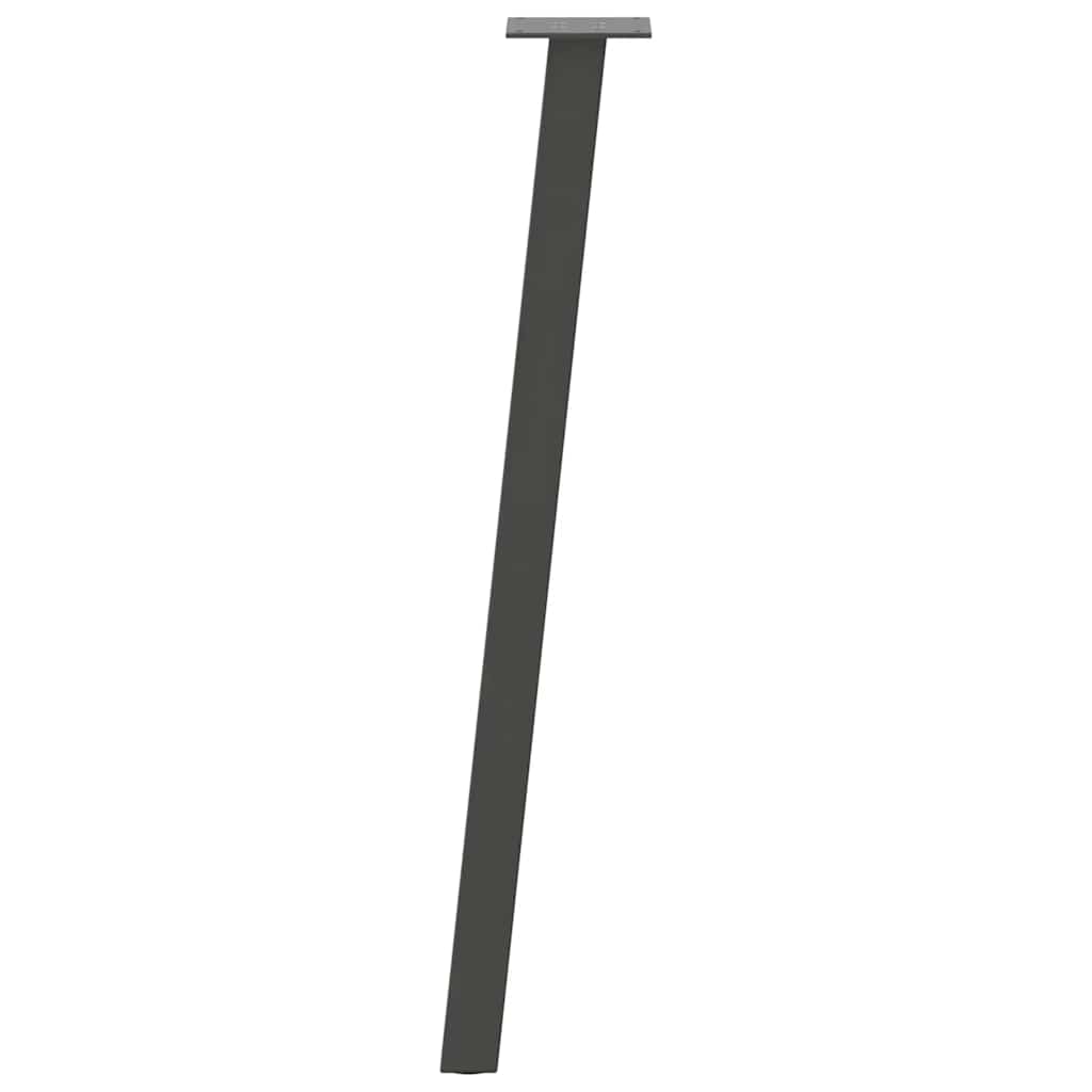 vidaXL Console Table Legs 4 pcs Anthracite 72 cm Steel