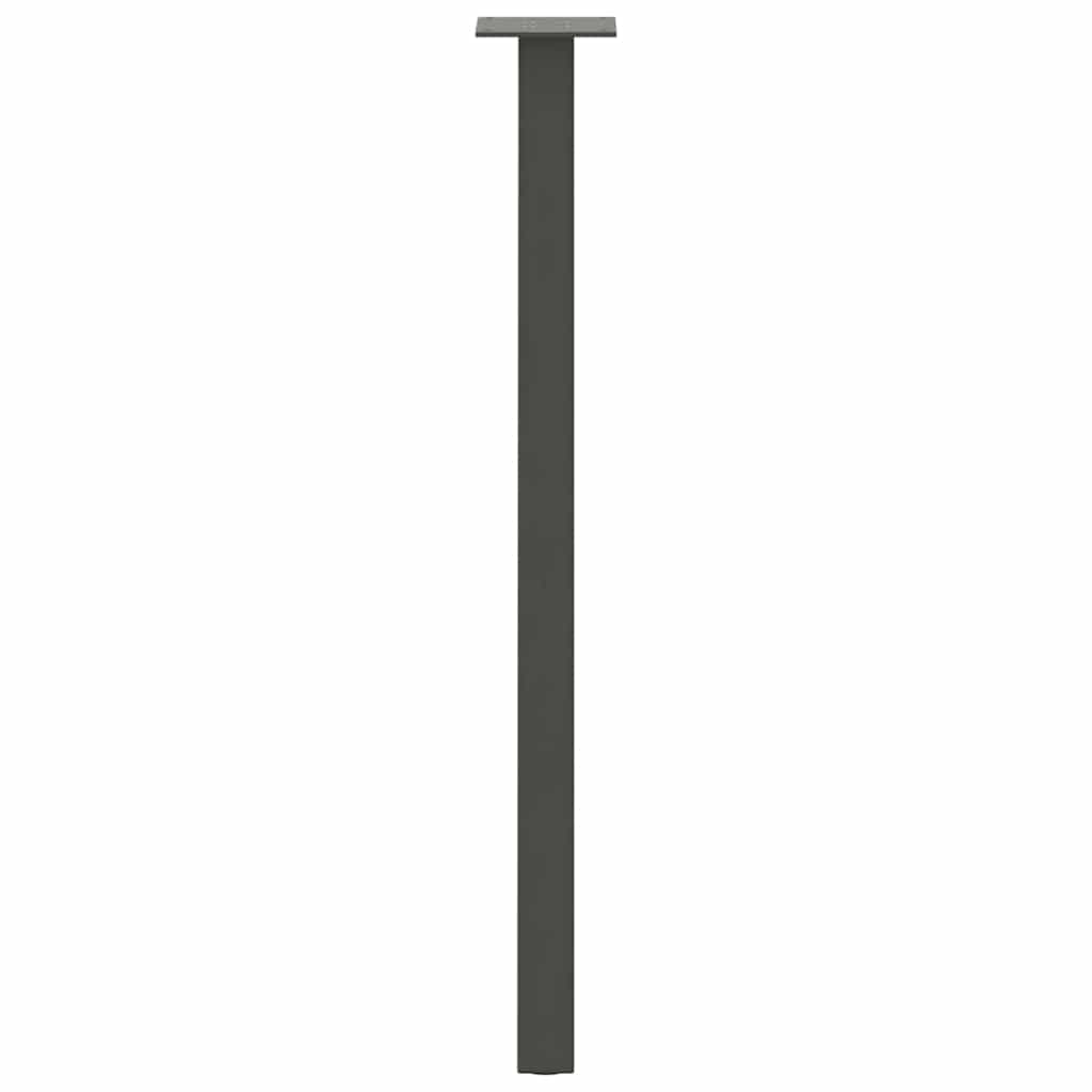 vidaXL Console Table Legs 4 pcs Anthracite 72 cm Steel