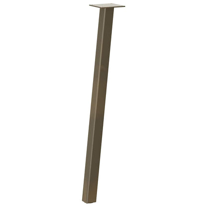 vidaXL Console Table Legs 4 pcs Natural Steel 72 cm Steel