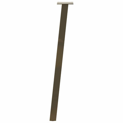 vidaXL Console Table Legs 4 pcs Natural Steel 72 cm Steel