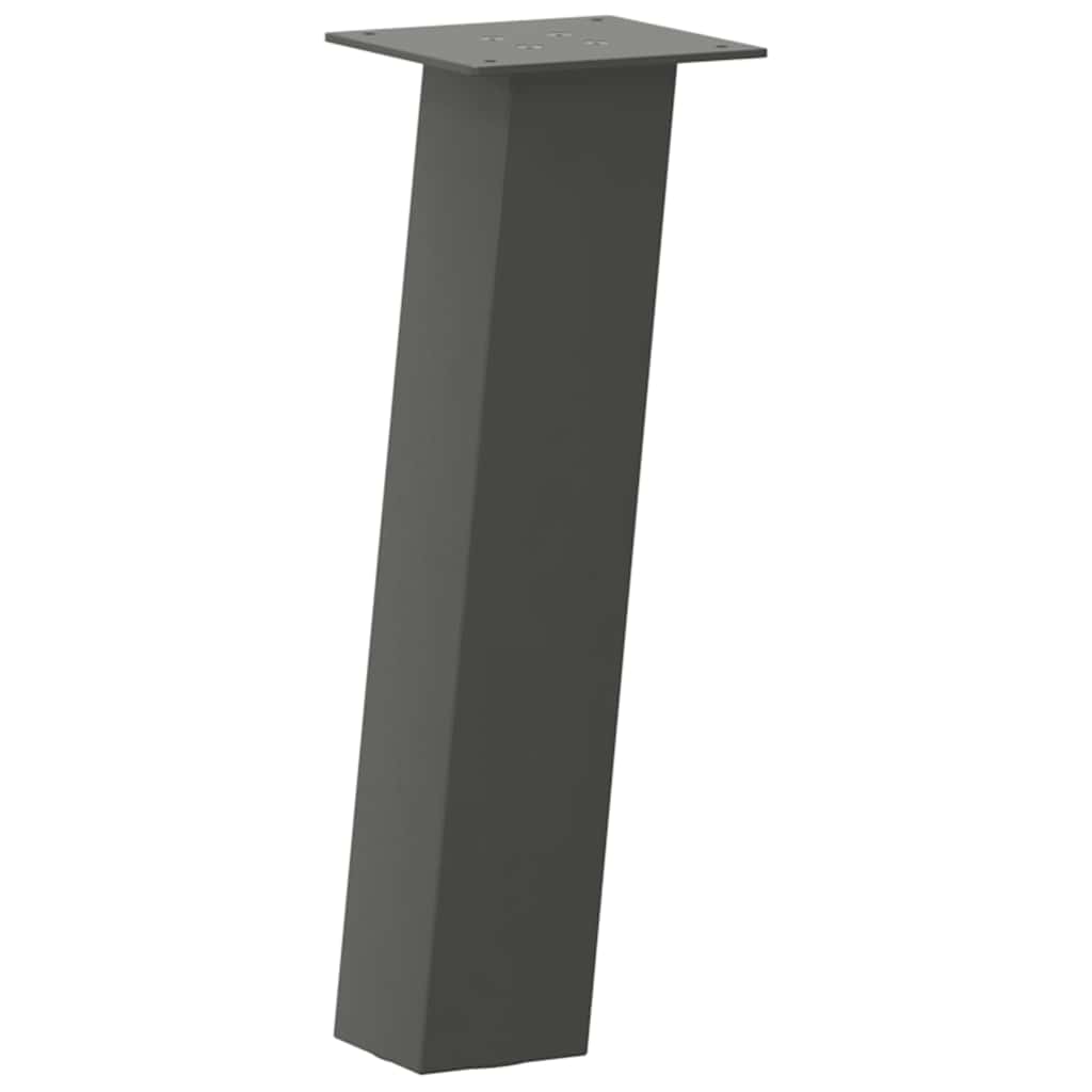 vidaXL Coffee Table Legs 4 pcs Anthracite 30 cm Steel