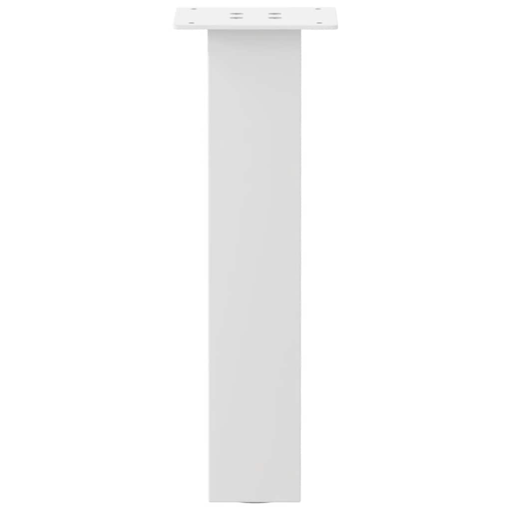 vidaXL Coffee Table Legs 4 pcs White 42 cm Steel