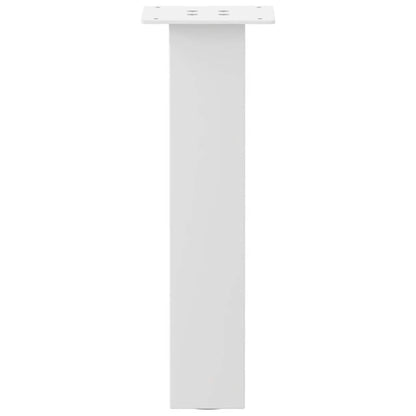 vidaXL Coffee Table Legs 4 pcs White 42 cm Steel