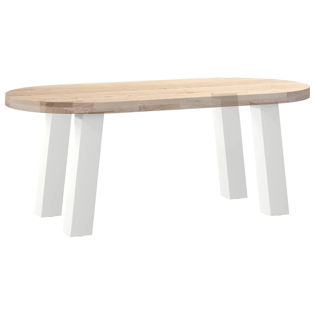 vidaXL Coffee Table Legs 4 pcs White 42 cm Steel