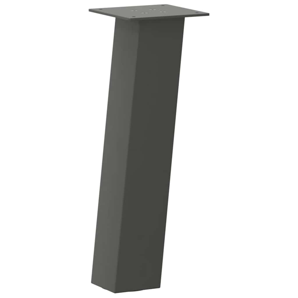 vidaXL Coffee Table Legs 4 pcs Anthracite 42 cm Steel